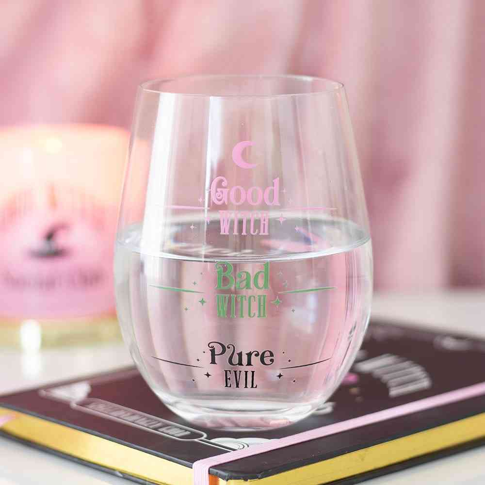 Something Different - Good Witch Bad Witch Stemless Weinglas - Mehrfarben